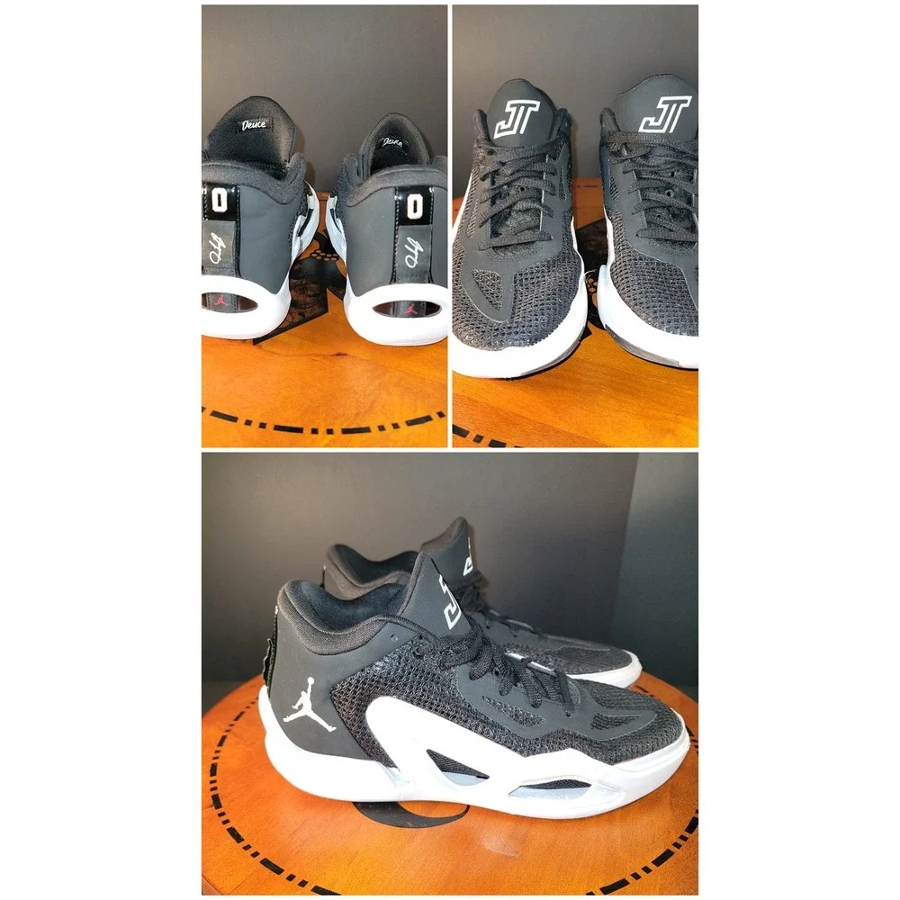 Jordan Tatum 1 St. Louis Black White Basketball Shoes DZ2863-001 Mens 8.5